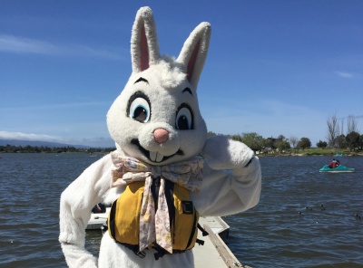 Easter Bunny at the Lake