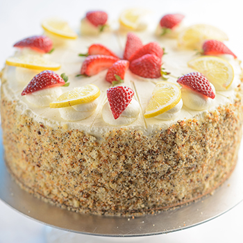 A decorated cake